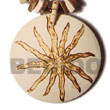 50mm round coco pendant w/ star burning design