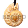 cone melo shell pendants
