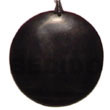 round black horn 40mm pendants