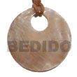 round 42mm hammershell w/ big upper hole pendants