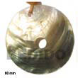Handmade brown lip pendant Shell Pendant