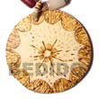 coco pendant with scallop burning design