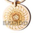 coco pendant w/ flower burning design