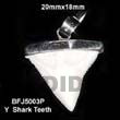 Handmade y shark teeth pendant Bone Pendants