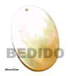 Handmade oval MOP pendant Shell Pendant