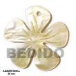 Handmade hammershell flower pendant Shell Pendant