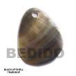 Handmade black lip teardrop pendant Shell Pendant