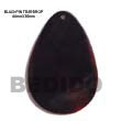 Handmade black pin teardrop pendant Shell Pendant