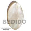 Handmade hammershell oval pendant Shell Pendant