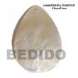 Handmade teardrop hammershell pendant Shell Pendant