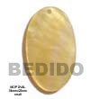Handmade oblong MOP pendant Shell Pendant