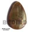 Handmade brown lip teardrop pendant Shell Pendant
