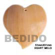 Handmade heart melo shell pendant Shell Pendant