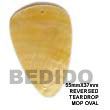 Handmade reversed teardrop MOP oval pendant Shell Pendant