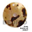 Handmade black lip donut pendant Shell Pendant
