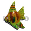 Handmade fish hand painted wooden fridge door magnet Fridge Door Magnet