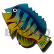 Handmade fish hand painted wooden fridge door magnet Fridge Door Magnet