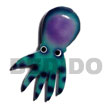 octopus hand painted wooden fridge door magnet