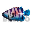 fish hand painted wooden fridge door magnet