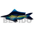 fish hand painted wooden fridge door magnet