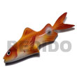 fish hand painted wooden fridge door magnet