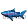 shark hand painted wooden fridge door magnet