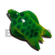 sea turtle hand painted wooden fridge door magnet