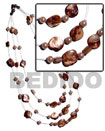 floating golden brown kabibe shell nuggets in 3