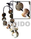 10 pcs. 35mm round blacklip shells & 1pc.