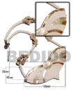 choker / 4-5mm white clam w/ bonium shell