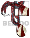 6 rows 2-3mm heishe glass beads, 2-3mm coco