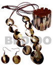10 pcs. 35mm round brownlip tiger shells &