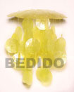 umbrella 6" 1 ball yellow capiz shell chimes