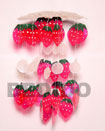 strawberry capiz shells wind chime