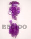 Handmade umbrella 5" 2 balls purple capiz shells wind Wind Chimes